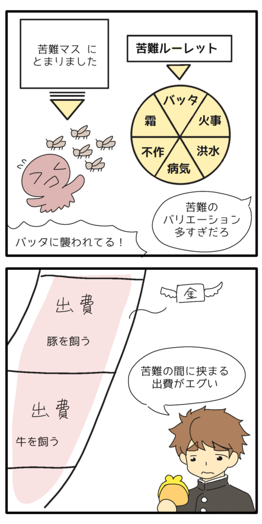 ゲームの設定に驚く男子学生