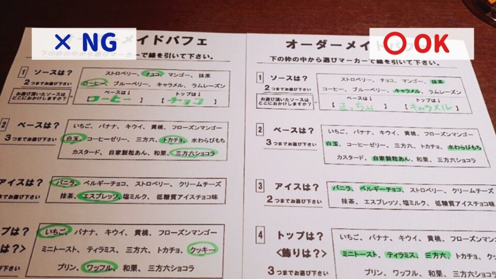 帯広の柳月でだけ食べられるオーダーメイドパフェについて