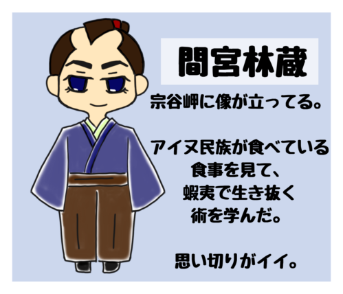 伊能忠敬の弟子の間宮林蔵