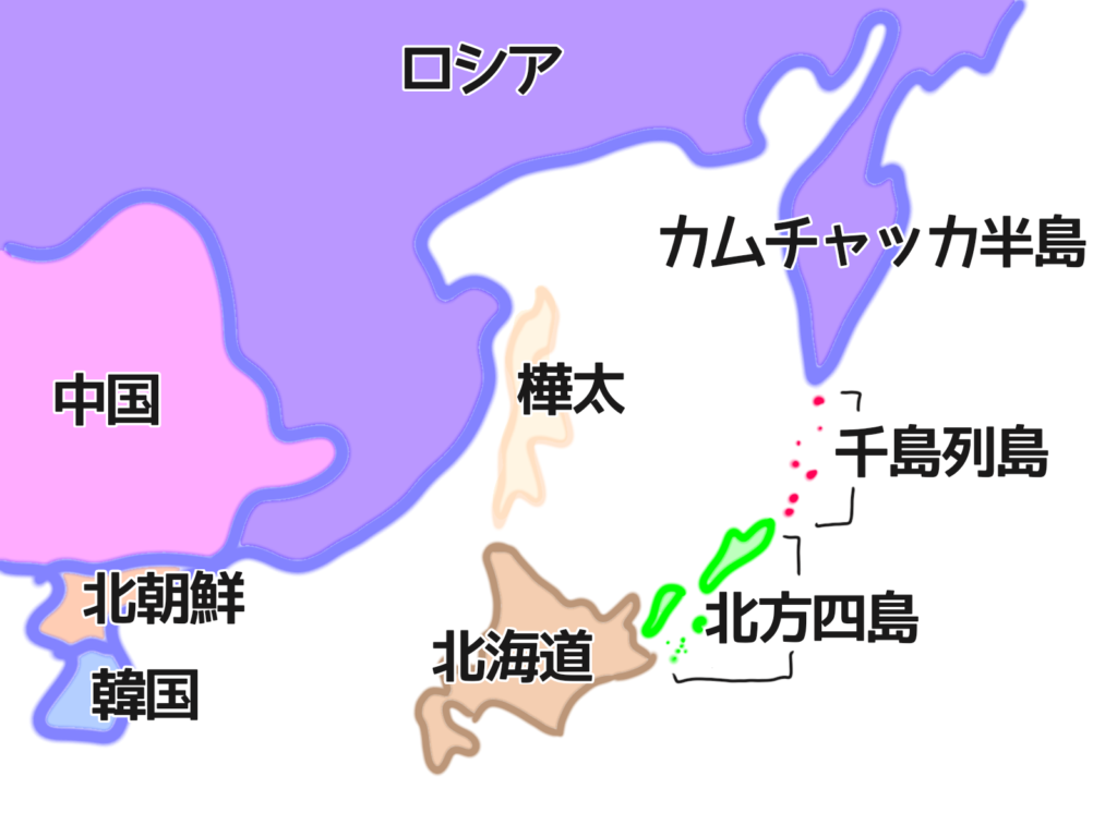 今の北海道とロシアの距離について