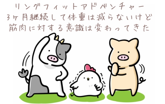 オタクアラサー女のダイエット リングフィットアドベンチャーで運動して痩せたいが皮下脂肪が手強いと気づいた 3か月目 えぞめぐり